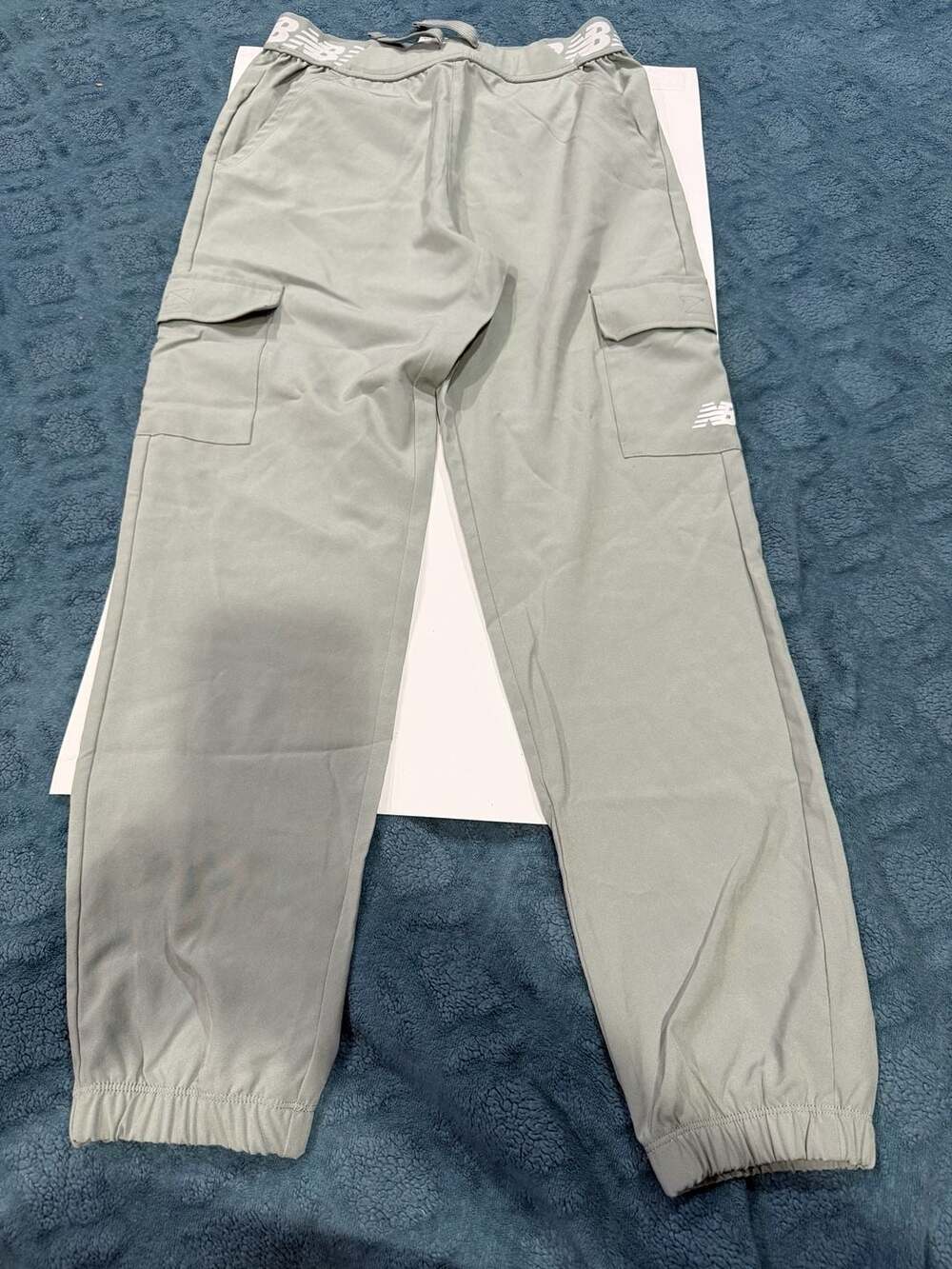 New Balance Youth Girls Cargo Jogger Pants Sage Green Size M (10/12)